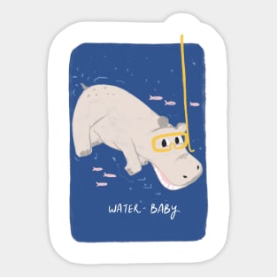 Hippo baby Sticker